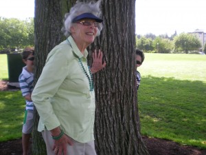 Grandma Ru at Step 'n Crap park