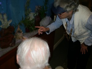 My MIL Ru checking out the..TV.